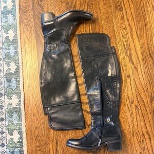 Vince Camuto “Saldown” Over-the-Knee Leather Boot — Size 7.5